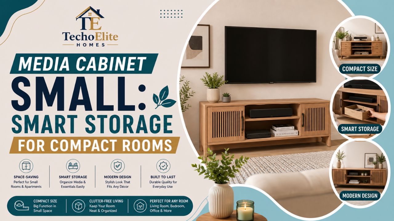 Media Cabinet Small: Smart Storage for Compact Rooms